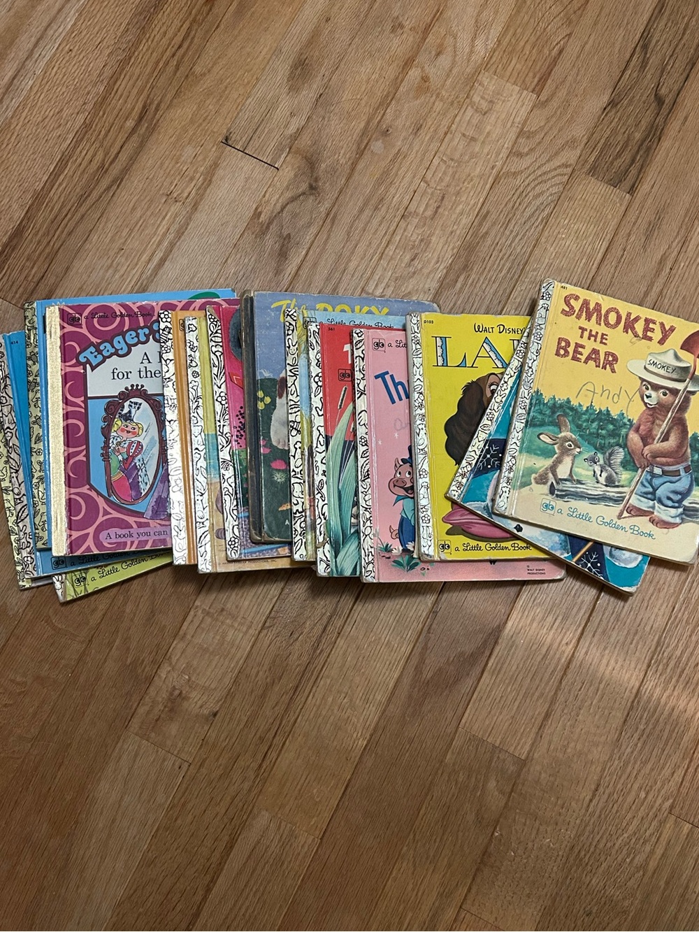 Vintage Little Golden Books Kids Storybook Lot